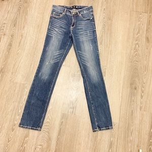 Bead embellished jeans